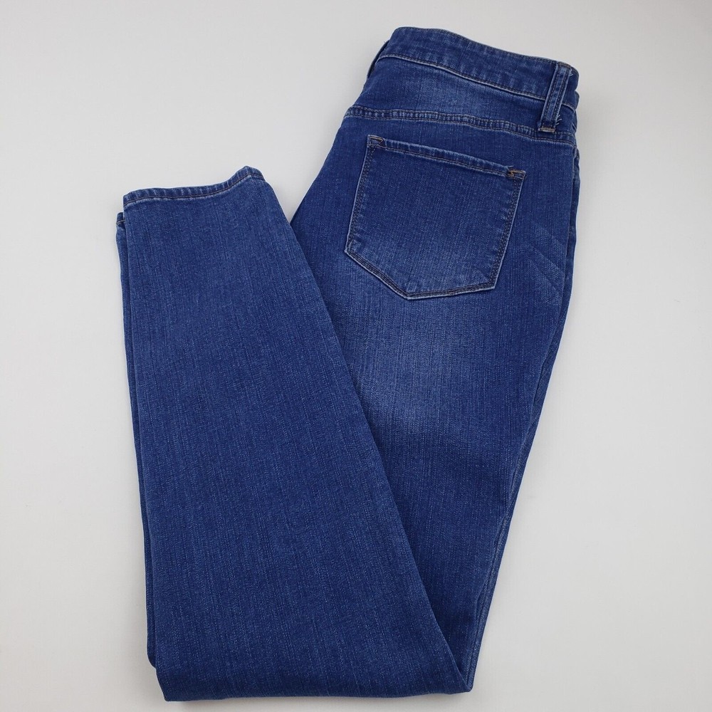 Cremieux Womens Jeans Size 10 Color Blue Skinny Ankle Leg Lightweight Stretch